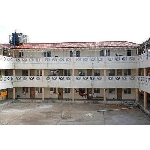 White Prefabricated Roof Top Building