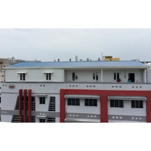 White Rooftop Prefab Office