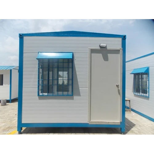 White And Blue Prefabricated Bunk House