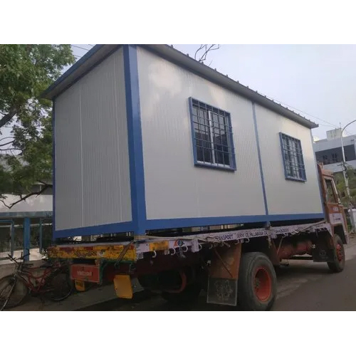 White And Blue Puf Sandwich Panel Container