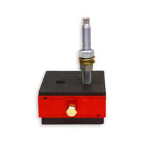 Anti-vibration Wedge Mount - Steel, Various Sizes, Black And Red | Industrial Application, Enhanced Stability, Durable Design