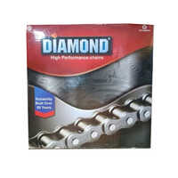 Diamond Industrial Roller Chains - Metal, Different Sizes, Black | Industrial Usage, Durable And High-performance Design