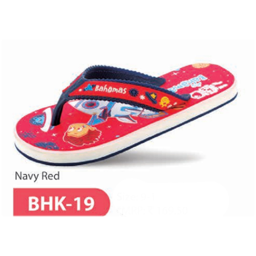 BHK 19 Navy Red Kids Slipper