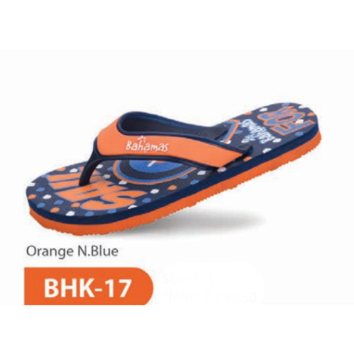 BHK 17 Orange N Blue Kids Slipper