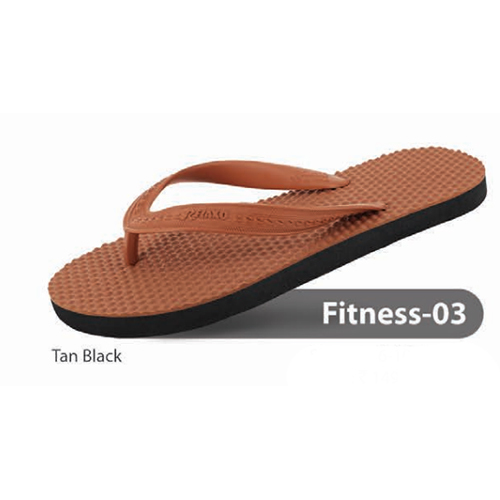 Fitness 03 Tan Black Hawai Slipper