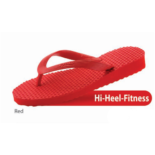 Hi Heel Fitness Red Hawai Slipper