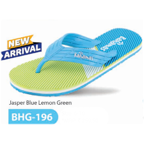 BHG 196  Blue Lemon Green Mens Slipper