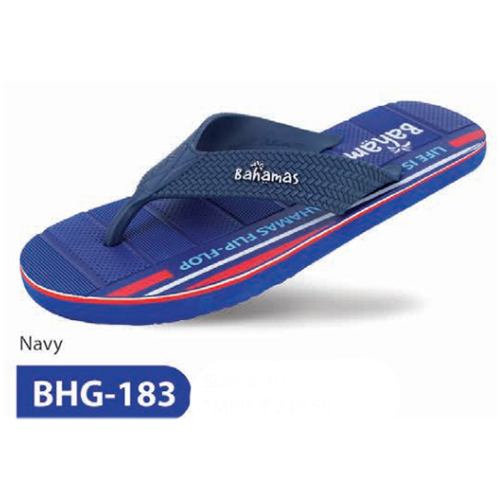 BHG 183 Navy Blue Mens Slipper