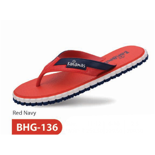 BHG 136 Red Navy Mens Slipper