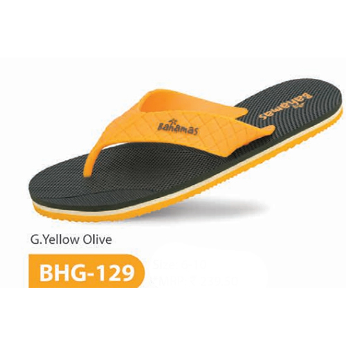 BHG 129 G Yellow Olive Mens Slipper