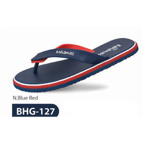 BHG 127 N Blue Red Mens Slipper
