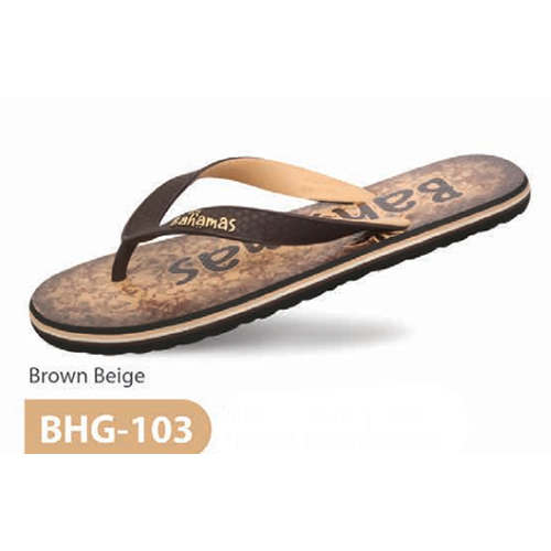 BHG 103 Brown Beige Mens Slipper