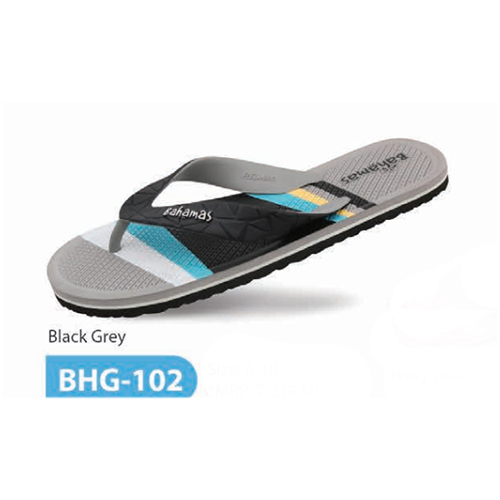 BHG 102 Black Grey Mens Slipper