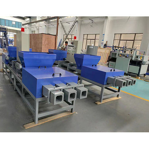 Three Head Pallet Block Machine