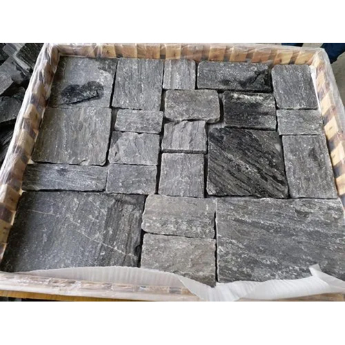 M Black Castle Stone Mosaic Tile
