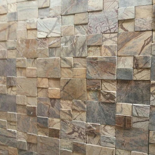 Browns / Tans Forest Pattern Roman Pattern Mosaic Tile