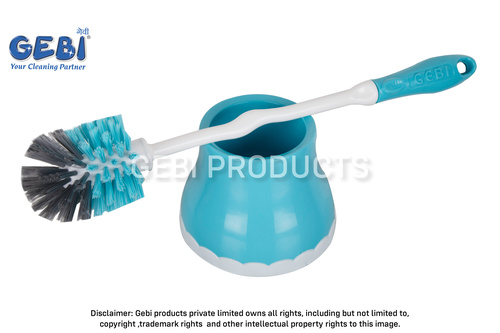 Premium Round toilet brush with container for extra hygiene