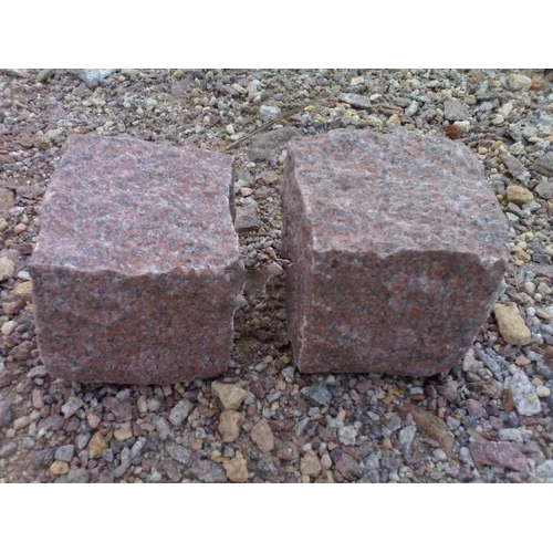 Magdi Red Granite Cobble Stone