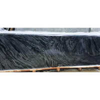 Solid Silver Grey Polished Slab - Various Sizes, Solid Surface Material, Decorative Black Color