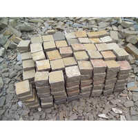 Tandoor Yellow Limestone Cobble Solid Surface