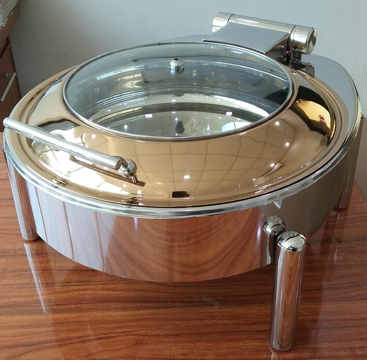 Roll top chafing dish
