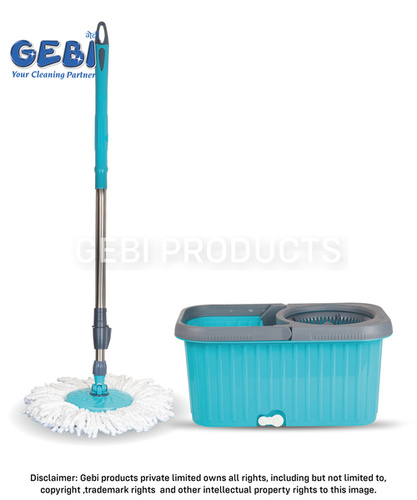 Gebi Spin Bucket mop With 360 Degree Rotation Plastic Spinner 12 liters