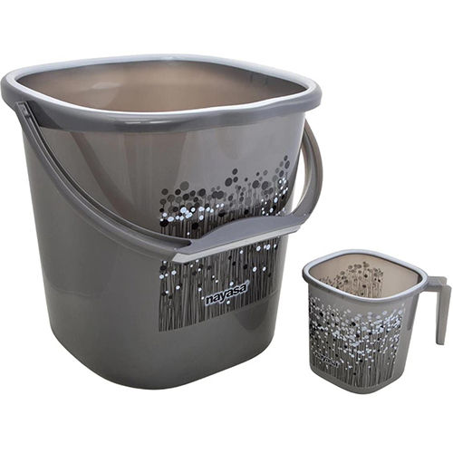 Grey Plastic Bucket