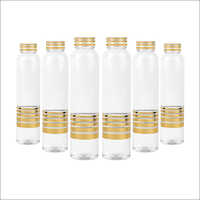 Clear Water Bottle - Bpa-free Plastic, Round Shape With Crown Cap Sealing - Lightweight, Durable, Transparent Design For Daily Hydration