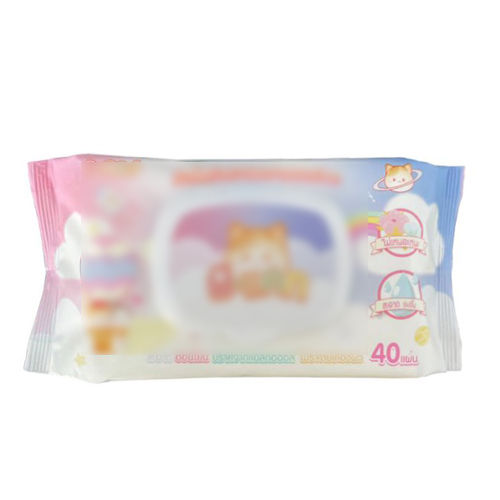 40pcs Gentle Alcohol free Vitamin E Baby Wipes very soft free sample