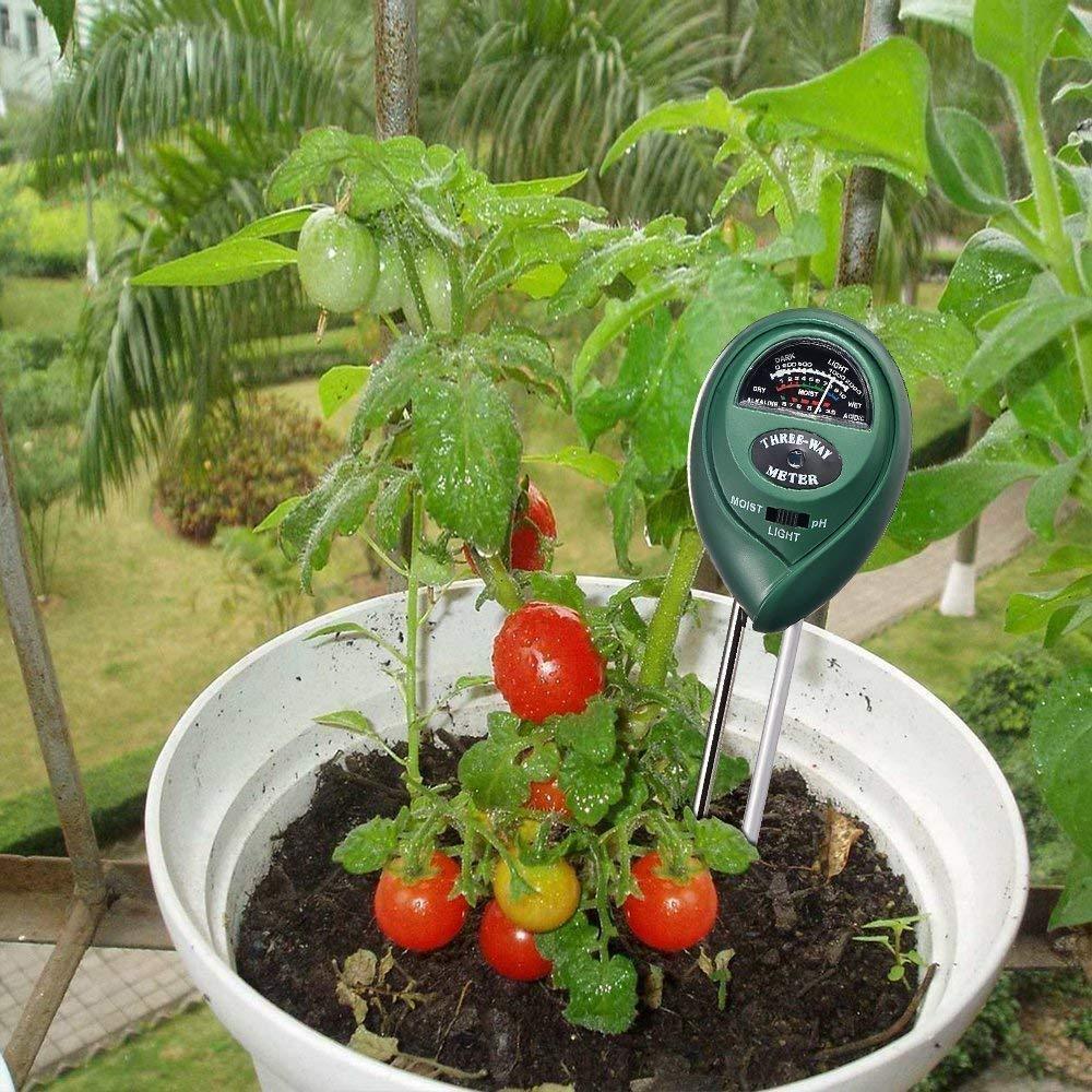 SOIL TESTER 3-IN-1 PLANT MOISTURE SENSOR (GREEN) (0473)