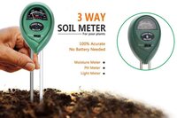 SOIL TESTER 3-IN-1 PLANT MOISTURE SENSOR (GREEN) (0473)