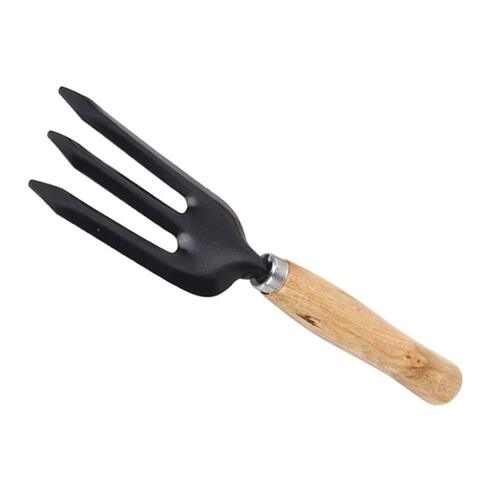 HAND WEEDING FORK (STEEL BLACK) (0475) - Carbon Steel, 24x5.5x2 cm, Black | Ideal for Hand Weeding, Ergonomic Design for Comfortable Use