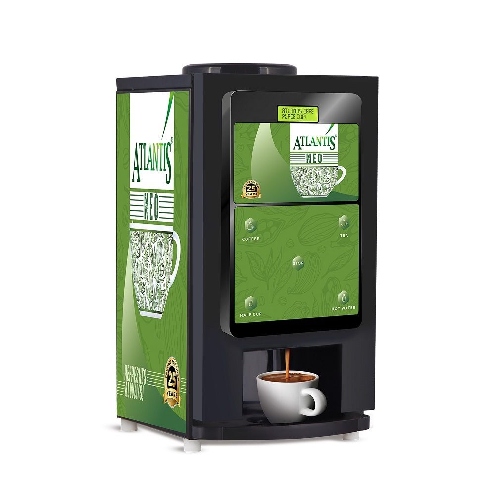 Atlantis Neo 2 lane Tea and Coffee Vending Machine with Dedicated Hot Water