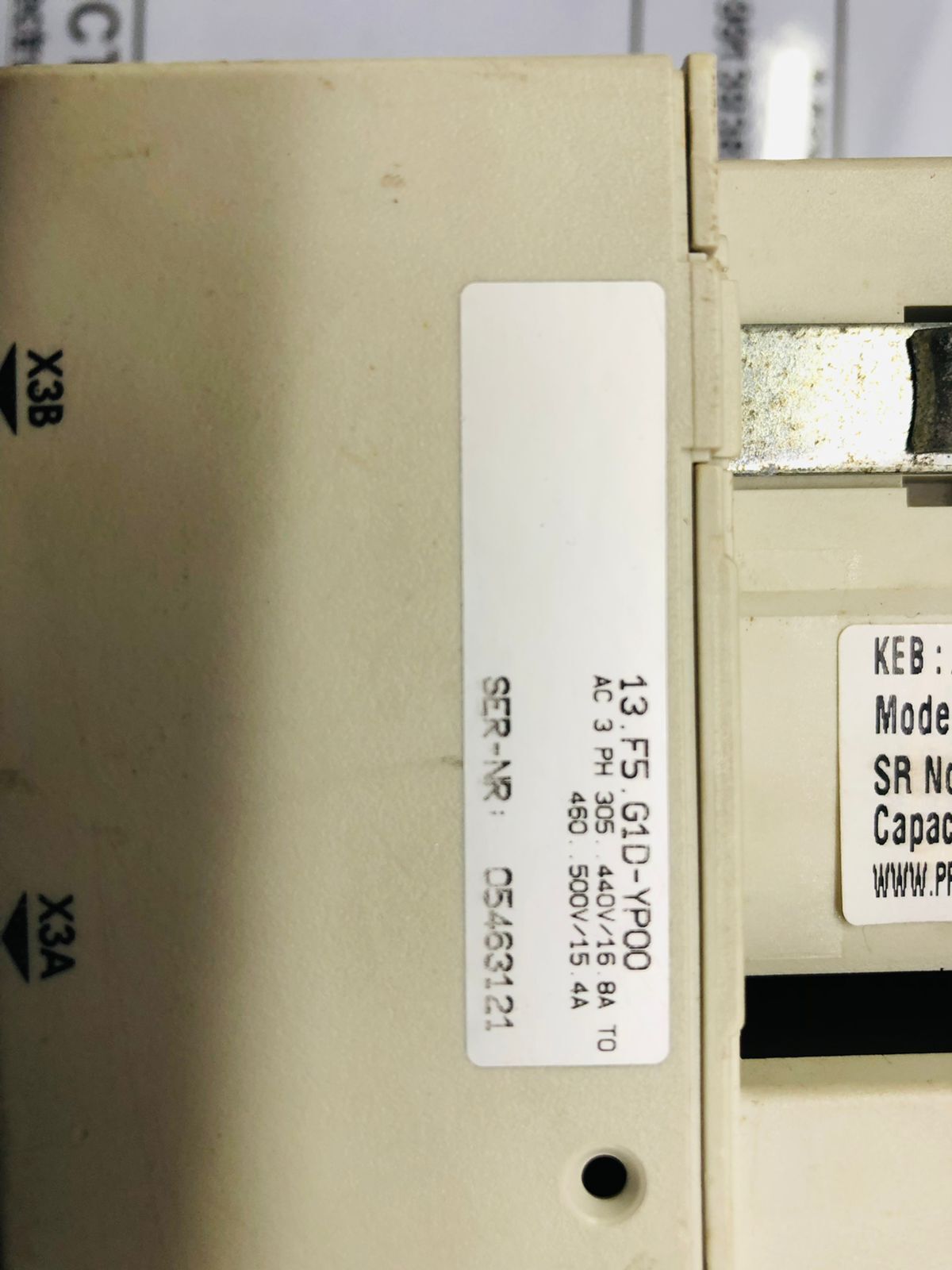 KEB F5 AC DRIVE 5.5KW 415V  13.F5.G1D-YP00