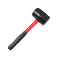 Rubber And Plastic Hammer - Wood/rubber Material, Available In Various Sizes, Black & Red Color | Manual Tool For Industrial Applications, Non-marring Surface For Delicate Assembly