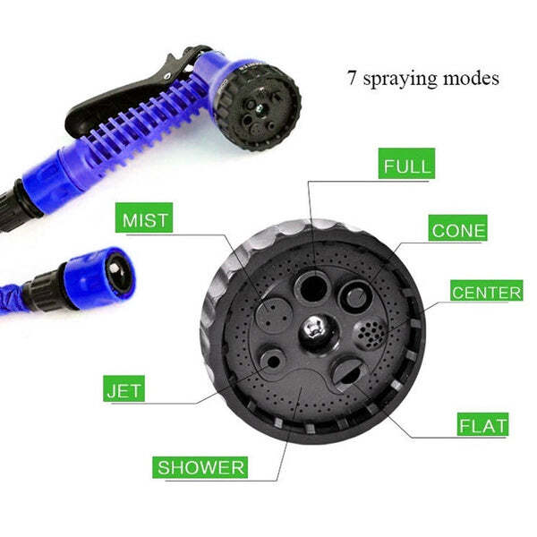 50 FT EXPANDABLE HOSE PIPE NOZZLE FOR GARDEN WASH CAR BIKE WITH SPRAY GUN