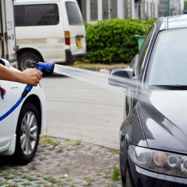 50 FT EXPANDABLE HOSE PIPE NOZZLE FOR GARDEN WASH CAR BIKE WITH SPRAY GUN