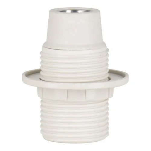 White E14 Thermoplastic Lamp Holders