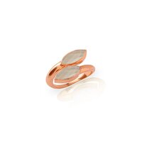 Smoky Quartz Gemstone Marquise Shape Gold Vermeil Bezel Set Ring
