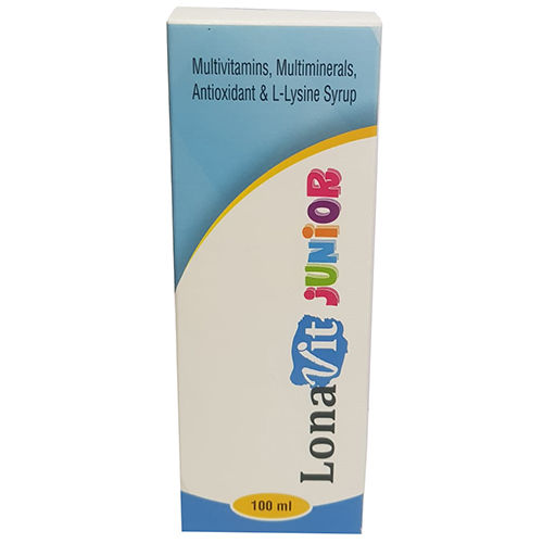 100Ml Multivitamins Multiminerals Antioxidant And L Lysine Syrup Dosage Form: Liquid