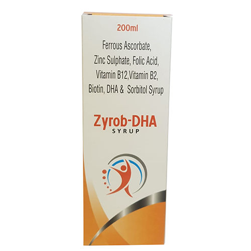 20ml Ferrous Ascorbate Zinc Sulphate Folic Acid Vitamin B12 Vitamin B2 Biotin Dha And Sorbitol Syrup