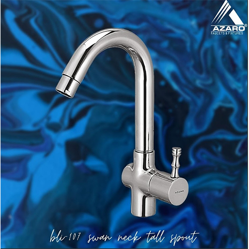 Swan Neck Chrome Plated Water Taps Azzaro Blessaro