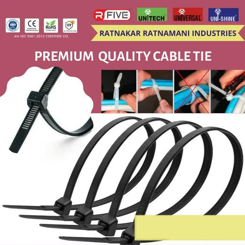 Black Pa6 Cable Tie