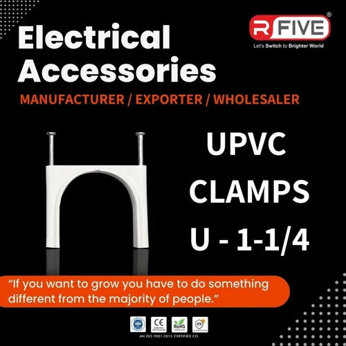 White U-1-1-4 Upvc Clamps