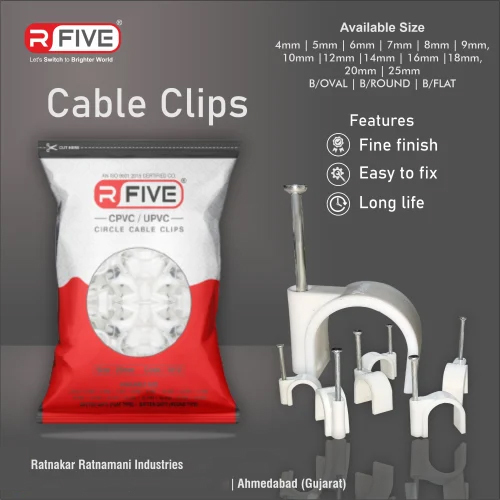 Circle Nail Cable Clip