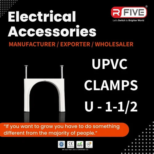 U- 1- 1-2 UPVC Clamps