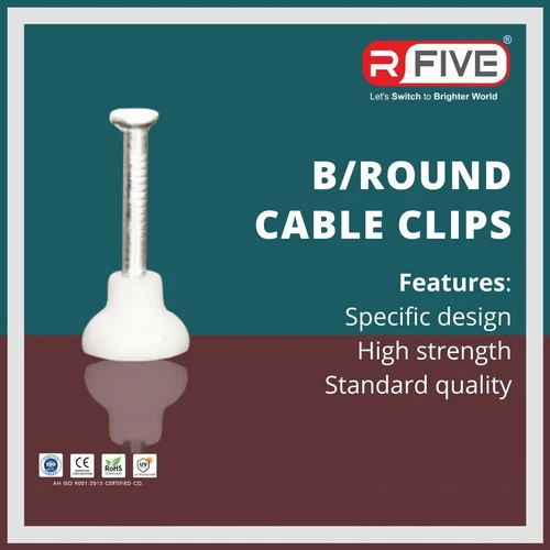 B Round Cable Clips