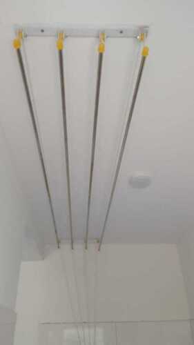 Ceiling mounted pulley type cloth drying hangers in OOrakam Trissur