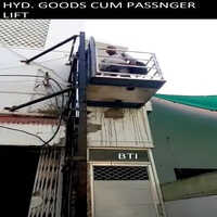 Steel Hydraulic Goods Cum Passenger Lift