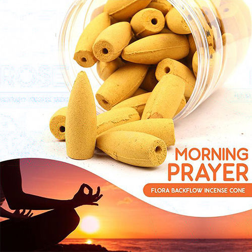 Morning Prayer Flora Bckflow Incense Cone